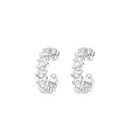 1 Pair Simple Style Solid Color Plating Inlay Copper Zircon Gold Plated Drop Earrings Ear Studs main image 3