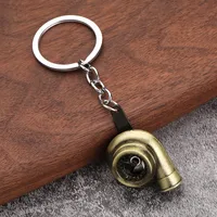 Solid Color Turbine Alloy Unisex Keychain main image 4