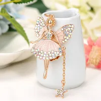 Cute Sweet Human Metal Inlay Rhinestones Women's Keychain sku image 6
