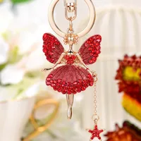 Cute Sweet Human Metal Inlay Rhinestones Women's Keychain main image 4