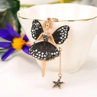 Cute Sweet Human Metal Inlay Rhinestones Women's Keychain main image 3