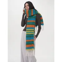Women's Elegant Basic Color Block Polyester Tassel Scarf main image 2