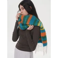 Women's Elegant Basic Color Block Polyester Tassel Scarf main image 5