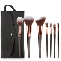 Simple Champagne Color Makeup Brush Set Beauty Tools 10pcs Wholesale sku image 4