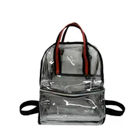 Waterproof Solid Color Casual Women's Backpack sku image 1