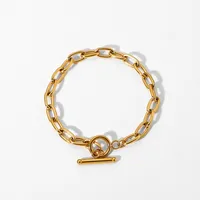 Simple Style Geometric Gold Plated Necklace sku image 5