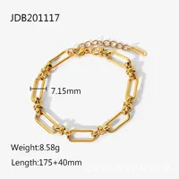 Simple Style Geometric Gold Plated Necklace sku image 11