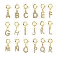 Basic Letter Stainless Steel Copper Zircon Pendant Necklace In Bulk main image 3