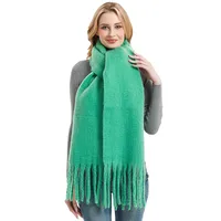 Women's Simple Style Solid Color Polyester Scarf main image 5