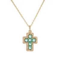 Micro-inlaid Zircon Pendant Necklace main image 2