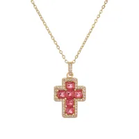 Micro-inlaid Zircon Pendant Necklace main image 3