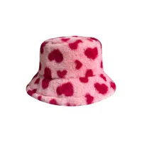 Women's Vintage Style Heart Shape Curved Eaves Bucket Hat main image 6
