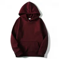 Unisex Hoodie Long Sleeve Unisex Hoodies Casual Solid Color main image 5