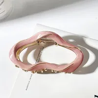 Women's Simple Style Solid Color Metal Hair Claws sku image 2