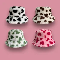Women's Vintage Style Heart Shape Curved Eaves Bucket Hat main image 1