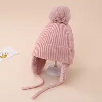 Children Unisex Basic Simple Style Solid Color Wool Cap sku image 4