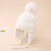 Children Unisex Basic Simple Style Solid Color Wool Cap sku image 2