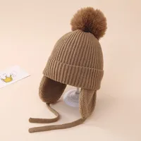 Children Unisex Basic Simple Style Solid Color Wool Cap sku image 5