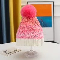 Girl's Cartoon Style Sweet Simple Style Color Block Wool Cap sku image 2
