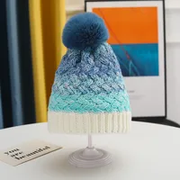 Girl's Cartoon Style Sweet Simple Style Color Block Wool Cap sku image 3