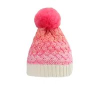 Girl's Cartoon Style Sweet Simple Style Color Block Wool Cap main image 4