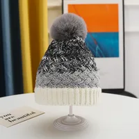 Girl's Cartoon Style Sweet Simple Style Color Block Wool Cap sku image 1