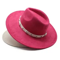 Unisex Vintage Style Ethnic Style Solid Color Big Eaves Fedora Hat main image 1