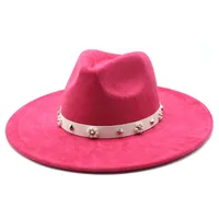 Unisex Vintage Style Ethnic Style Solid Color Big Eaves Fedora Hat main image 3