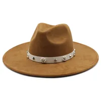 Unisex Vintage Style Ethnic Style Solid Color Big Eaves Fedora Hat main image 2