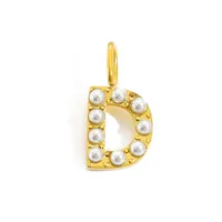 Simple Style Classic Style Letter Titanium Steel Plating Imitation Pearl Jewelry Accessories sku image 30
