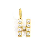 Simple Style Classic Style Letter Titanium Steel Plating Imitation Pearl Jewelry Accessories sku image 34