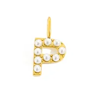 Simple Style Classic Style Letter Titanium Steel Plating Imitation Pearl Jewelry Accessories sku image 42
