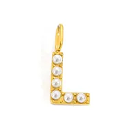 Simple Style Classic Style Letter Titanium Steel Plating Imitation Pearl Jewelry Accessories sku image 38