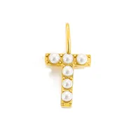 Simple Style Classic Style Letter Titanium Steel Plating Imitation Pearl Jewelry Accessories sku image 46