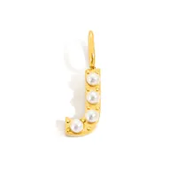 Simple Style Classic Style Letter Titanium Steel Plating Imitation Pearl Jewelry Accessories sku image 36