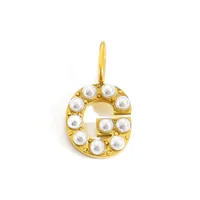 Simple Style Classic Style Letter Titanium Steel Plating Imitation Pearl Jewelry Accessories sku image 33