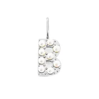 Simple Style Classic Style Letter Titanium Steel Plating Imitation Pearl Jewelry Accessories sku image 2