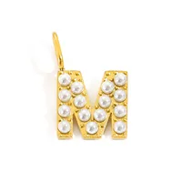Simple Style Classic Style Letter Titanium Steel Plating Imitation Pearl Jewelry Accessories sku image 39