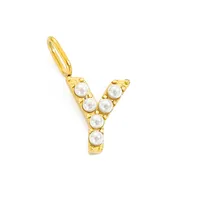Simple Style Classic Style Letter Titanium Steel Plating Imitation Pearl Jewelry Accessories sku image 51