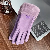 Women's Simple Style Solid Color Velvet Polyester Gloves 1 Pair sku image 6