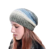 Women's Streetwear Color Block Eaveless Wool Cap main image 3