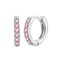 Cross-border Sterling Silver Needle Round Multi-color Ear Clip Ear Studs Simple Inlaid Zircon Personality Ins Geometric Trend Ear Buckle For Women sku image 11