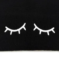 Children Unisex Cute Eye Solid Color Wool Cap main image 2