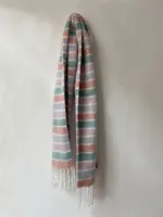 Women's Elegant Basic Color Block Polyester Tassel Scarf sku image 1