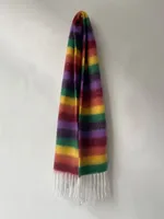 Women's Elegant Basic Color Block Polyester Tassel Scarf sku image 2