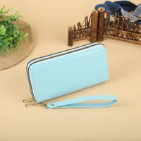 Women's Solid Color Pu Leather Zipper Wallets sku image 8