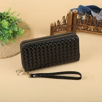 Women's Solid Color Pu Leather Zipper Wallets sku image 4