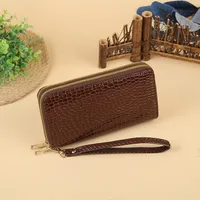 Women's Solid Color Pu Leather Zipper Wallets sku image 6