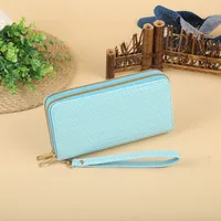 Women's Solid Color Pu Leather Zipper Wallets sku image 14