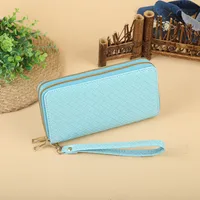 Women's Solid Color Pu Leather Zipper Wallets sku image 3